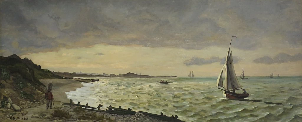 Jean-Frédéric Bazille-31-La spiaggia di Sainte-Andresse - High Museum of Art